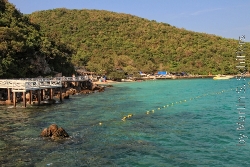 Koh Larn Glasklares Wasser an der Küste Bild 2